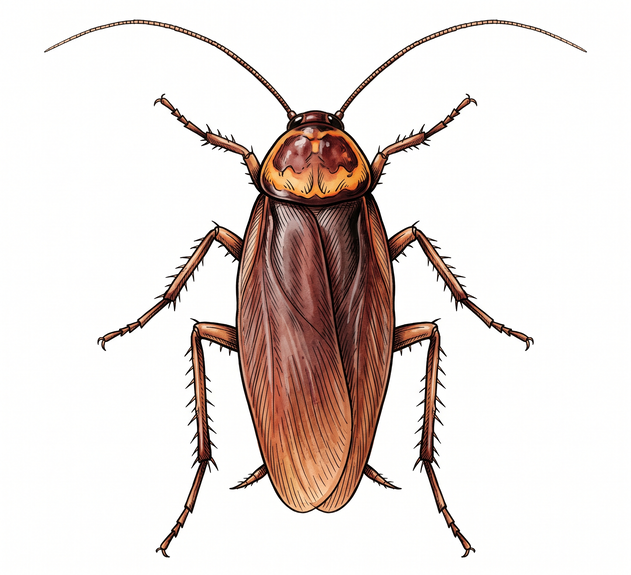 American cockroach close-up