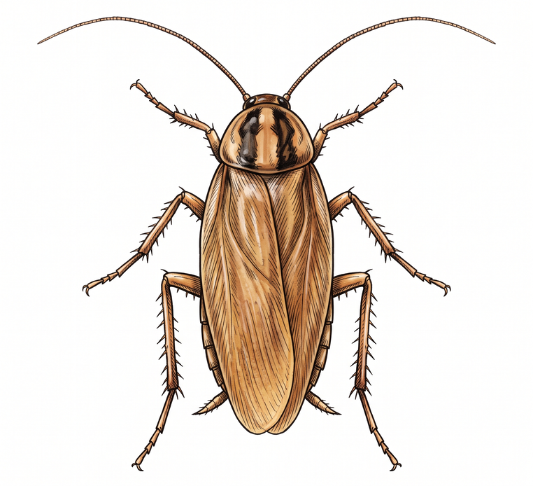 German cockroach close-up
