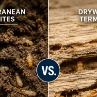 subterranean vs drywood termites